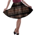  Fractal Art Design Geometry A-line Skater Skirt View1