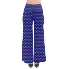 Blue Fractal Art Honeycomb Mathematics So Vintage Palazzo Pants by Sapixe