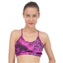 Fractal Artwork Pink Purple Elegant Basic Training Sports Bra View1