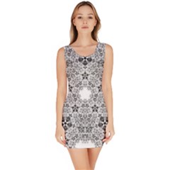 Fractal Background Foreground Bodycon Dress