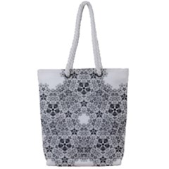 Fractal Background Foreground Full Print Rope Handle Tote (small) by Sapixe