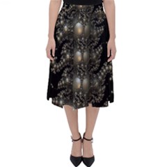 Fractal Math Geometry Backdrop Folding Skater Skirt by Sapixe