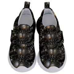 Fractal Math Geometry Backdrop Velcro Strap Shoes by Sapixe