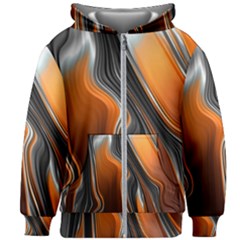 Fractal Structure Mathematics Kids Zipper Hoodie Without Drawstring by Sapixe