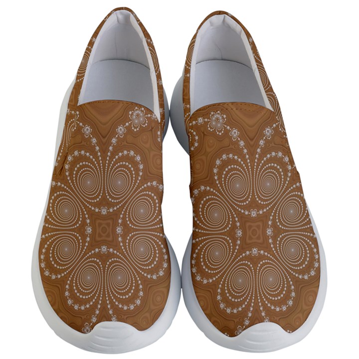 Fractal Pattern Decoration Abstract Women s Lightweight Slip Ons