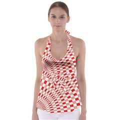 Graphics Pattern Design Abstract Babydoll Tankini Top by Sapixe