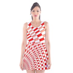 Graphics Pattern Design Abstract Scoop Neck Skater Dress by Sapixe