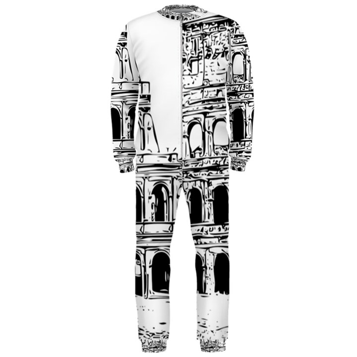 Line Art Architecture OnePiece Jumpsuit (Men) 