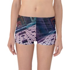 Industry Fractals Geometry Graphic Boyleg Bikini Bottoms by Sapixe