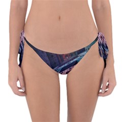 Industry Fractals Geometry Graphic Reversible Bikini Bottom by Sapixe