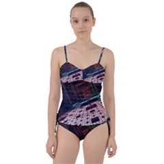 Industry Fractals Geometry Graphic Sweetheart Tankini Set by Sapixe