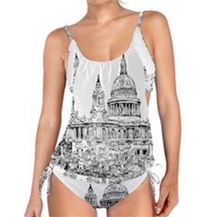 Line Art Architecture Church Tankini Set by Sapixe