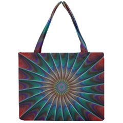 Fractal Peacock Rendering Mini Tote Bag