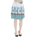 Owl Animal Daisy Flower Stripes Pleated Skirt View1