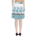 Owl Animal Daisy Flower Stripes Pleated Skirt View2