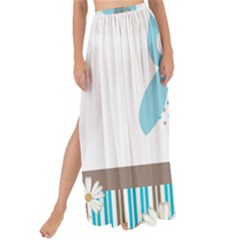 Owl Animal Daisy Flower Stripes Maxi Chiffon Tie-up Sarong by Sapixe