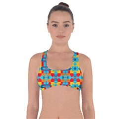 Pop Art Abstract Design Pattern Got No Strings Sports Bra by Sapixe