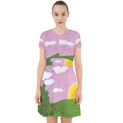 Pine Trees Trees Sunrise Sunset Adorable In Chiffon Dress