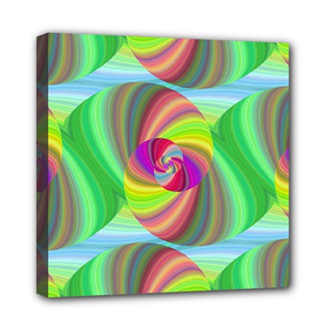 Seamless Pattern Twirl Spiral Mini Canvas 8  X 8  by Sapixe