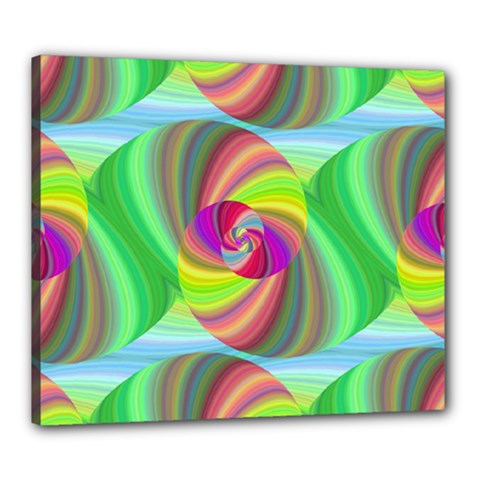 Seamless Pattern Twirl Spiral Canvas 24  X 20  by Sapixe