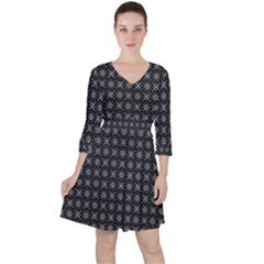 Kaleidoscope Seamless Pattern Ruffle Dress by Sapixe