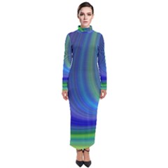 Space Design Abstract Sky Storm Turtleneck Maxi Dress by Sapixe