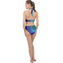 Space Design Abstract Sky Storm Halter Side Cut Swimsuit View2