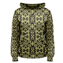 Golden Ornate Intricate Pattern Women s Pullover Hoodie