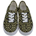 Golden Ornate Intricate Pattern Kids  Classic Low Top Sneakers View1