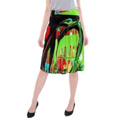 Quiet Place Midi Beach Skirt by bestdesignintheworld