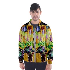 Lilac On A Counter Top 1 Windbreaker (men) by bestdesignintheworld