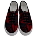 Red And Grey Silhouette Palm Tree Men s Classic Low Top Sneakers View1