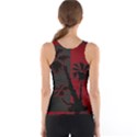 Red And Grey Silhouette Palm Tree Tank Top View2