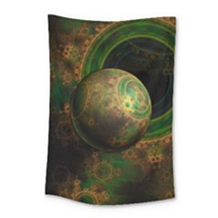 Tiktok s Four-dimensional Steampunk Time Contraption Small Tapestry by jayaprime