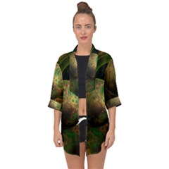 Tiktok s Four-dimensional Steampunk Time Contraption Open Front Chiffon Kimono by jayaprime