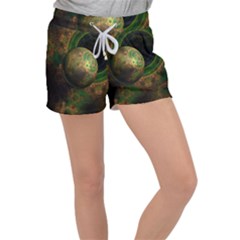 Tiktok s Four-dimensional Steampunk Time Contraption Women s Velour Lounge Shorts by jayaprime