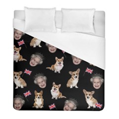 Queen Elizabeth s Corgis Pattern Duvet Cover (full/ Double Size) by Valentinaart