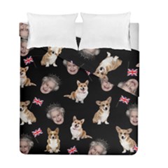 Queen Elizabeth s Corgis Pattern Duvet Cover Double Side (full/ Double Size)