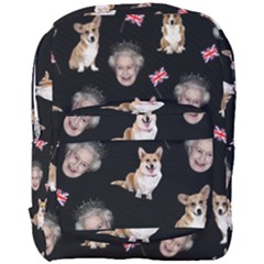 Queen Elizabeth s Corgis Pattern Full Print Backpack by Valentinaart