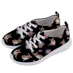 Queen Elizabeth s Corgis Pattern Women s Lightweight Sports Shoes by Valentinaart