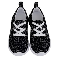 Cracked Dark Texture Pattern Running Shoes by dflcprints