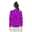 Hot Neon Pink and Black Tiger Stripes Hooded Windbreaker (Women) View2