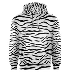 Black And White Tiger Stripes Men s Pullover Hoodie by PodArtist