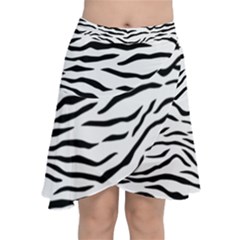 Black And White Tiger Stripes Chiffon Wrap