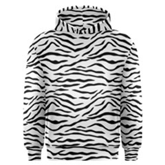 Black And White Tiger Stripes Men s Overhead Hoodie by PodArtist