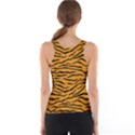 Orange and Black Tiger Stripes Tank Top View2