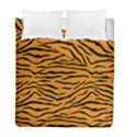 Orange and Black Tiger Stripes Duvet Cover Double Side (Full/ Double Size) View1