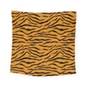 Orange and Black Tiger Stripes Square Tapestry (Small) View1