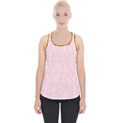 Elios Shirt Faces In White Outlines On Pale Pink Cmbyn Piece Up Tank Top by PodArtist