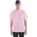 Elios Shirt Faces in White Outlines on Pale Pink CMBYN Men s Sports Mesh Tee View1